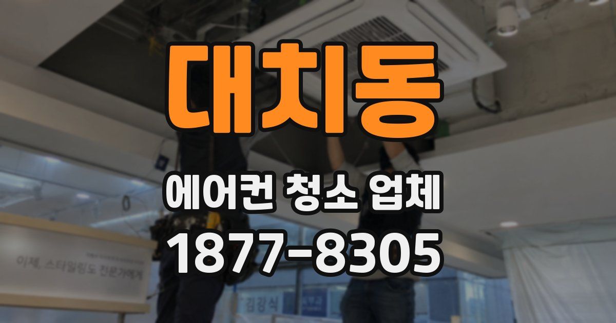 대치동 에어컨 청소 업체