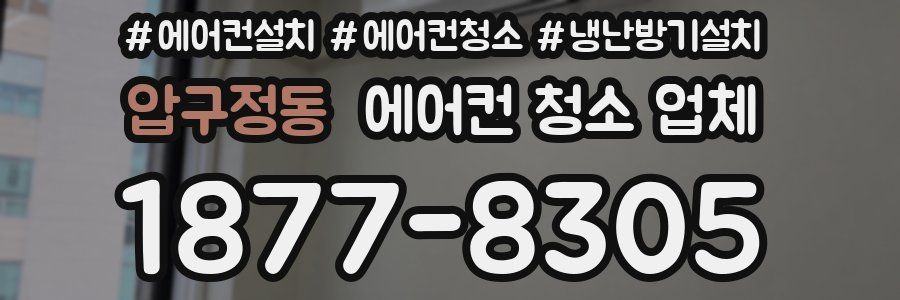 압구정동 에어컨 청소 업체