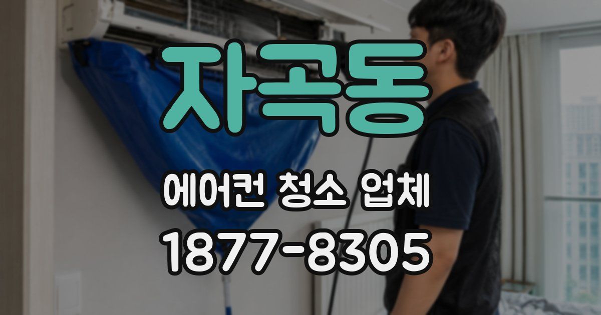 자곡동 에어컨 청소 업체