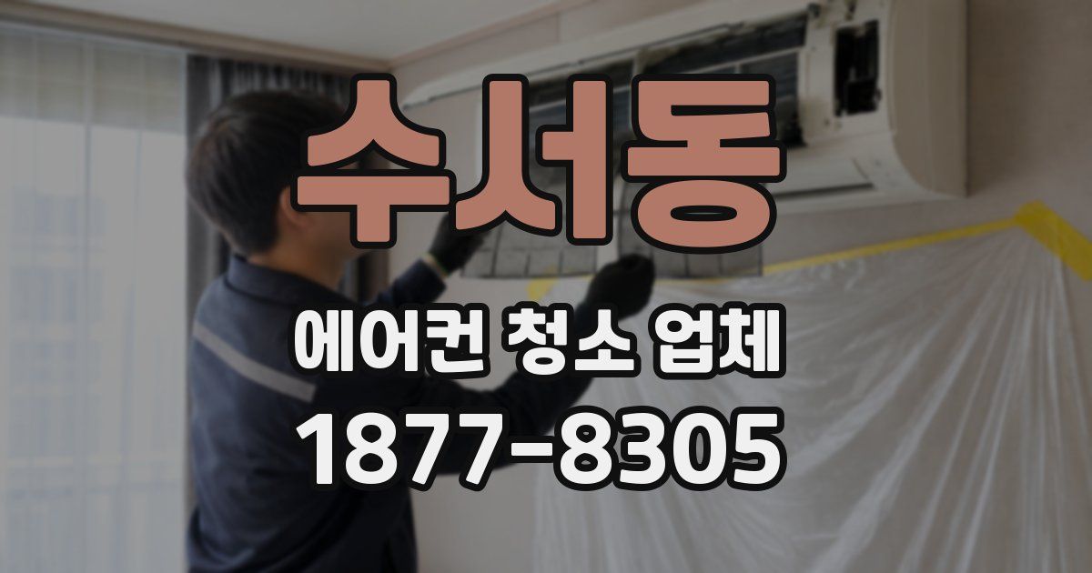 수서동 에어컨 청소 업체