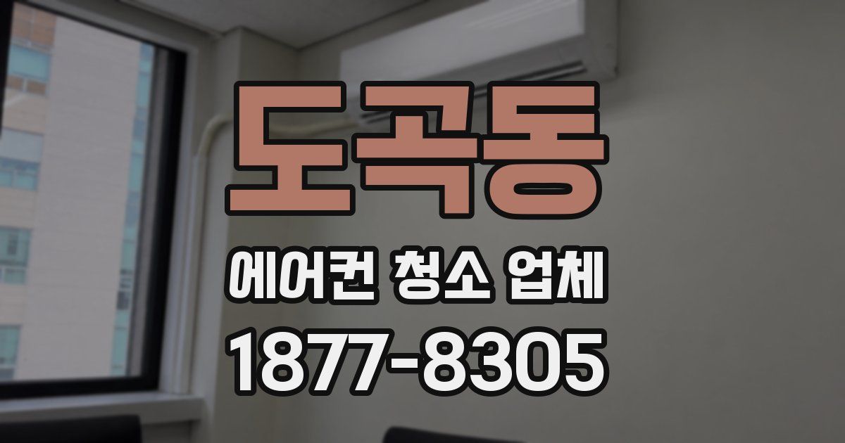 도곡동 에어컨 청소 업체