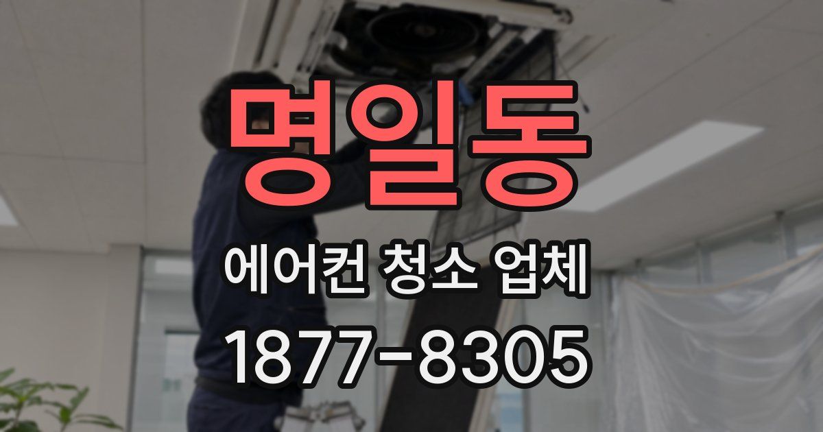 명일동 에어컨 청소 업체
