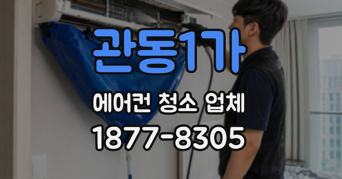 관동1가 에어컨 청소 업체