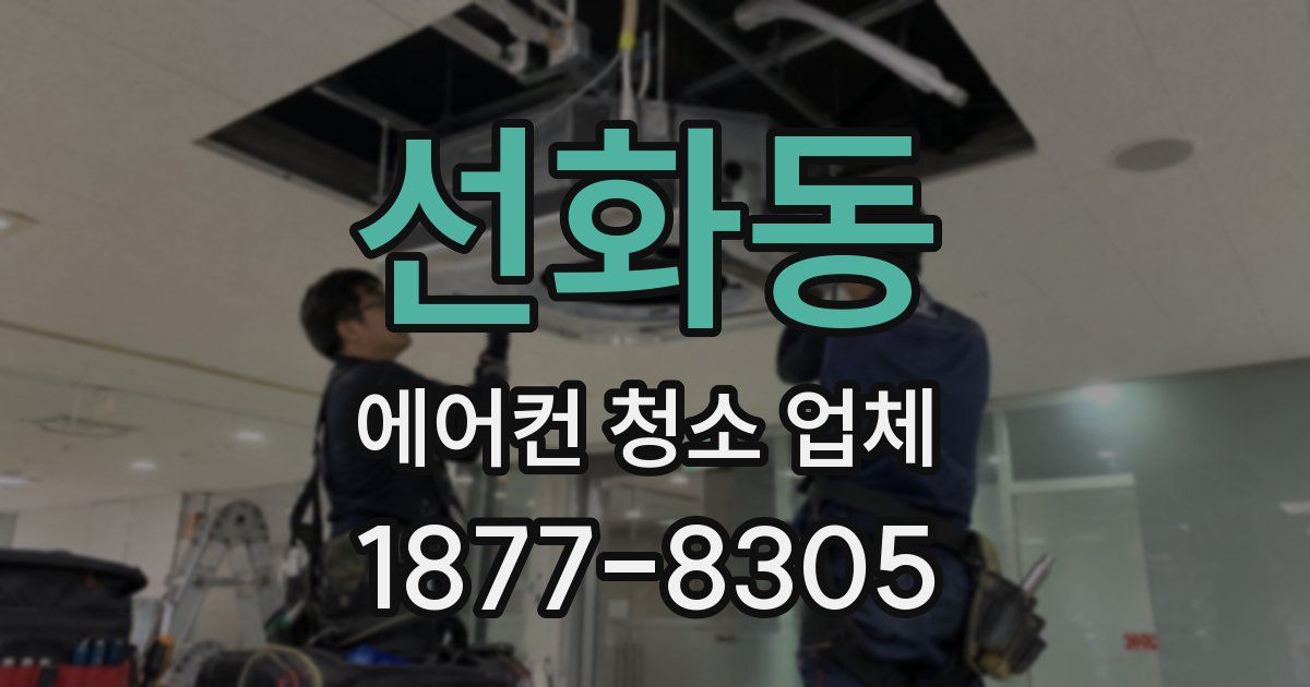 선화동 에어컨 청소 업체