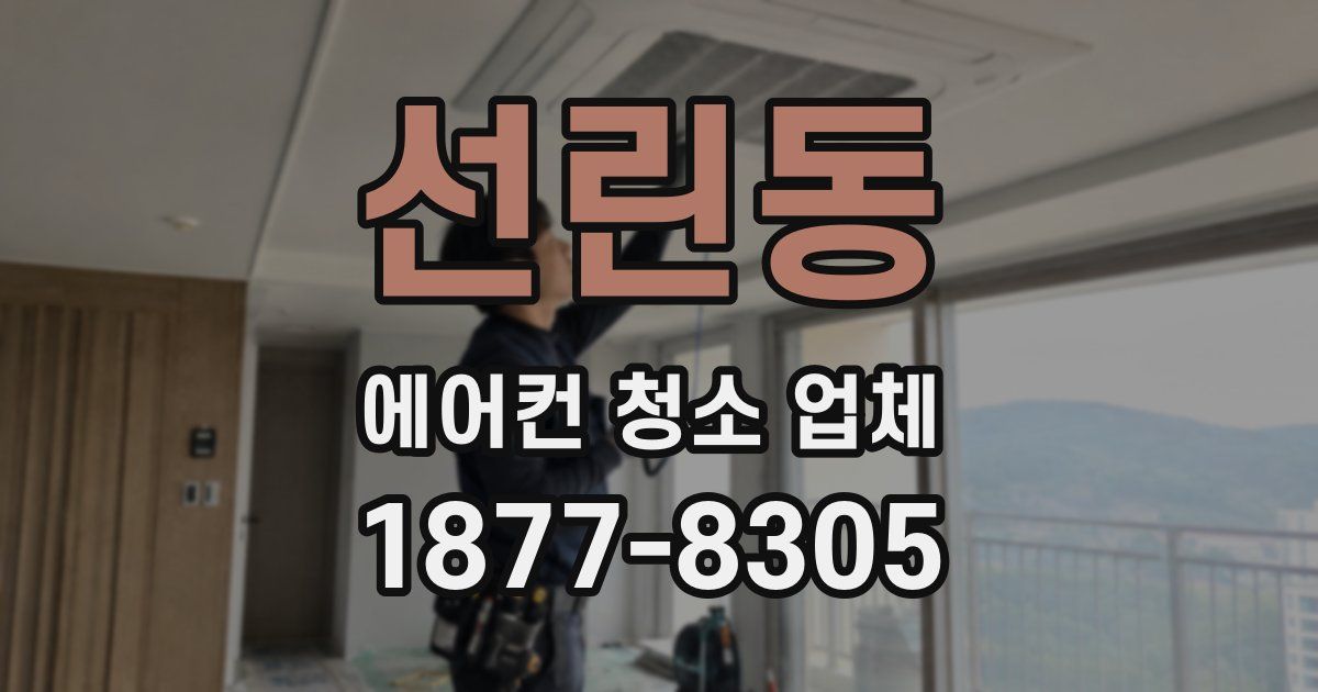 선린동 에어컨 청소 업체