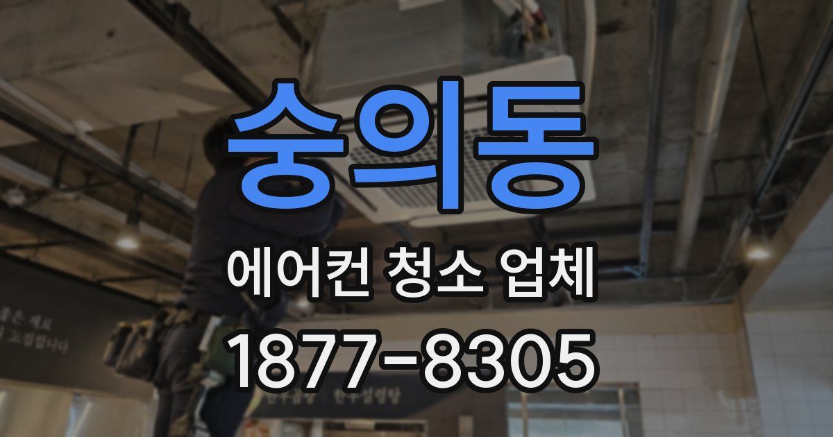 숭의동 에어컨 청소 업체