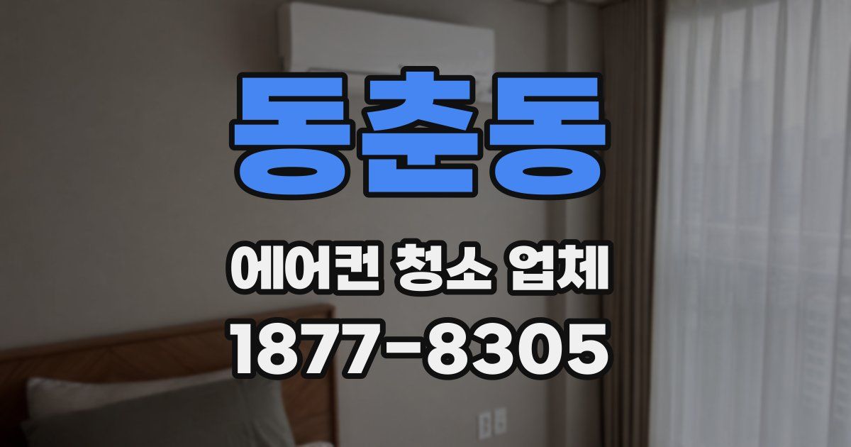 동춘동 에어컨 청소 업체