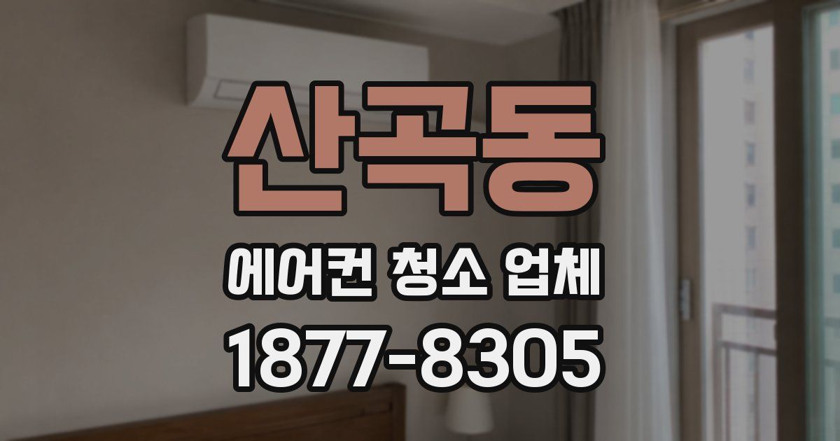 산곡동 에어컨 청소 업체