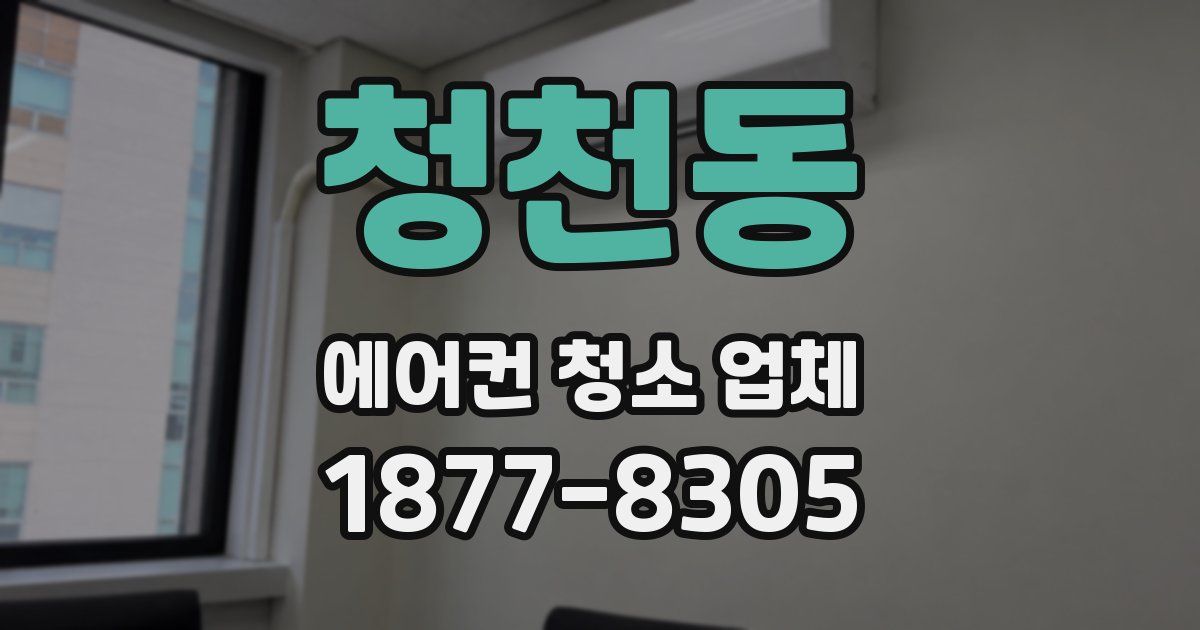 청천동 에어컨 청소 업체