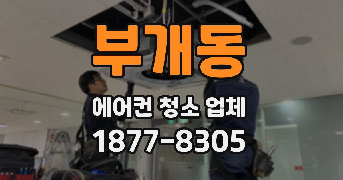 부개동 에어컨 청소 업체