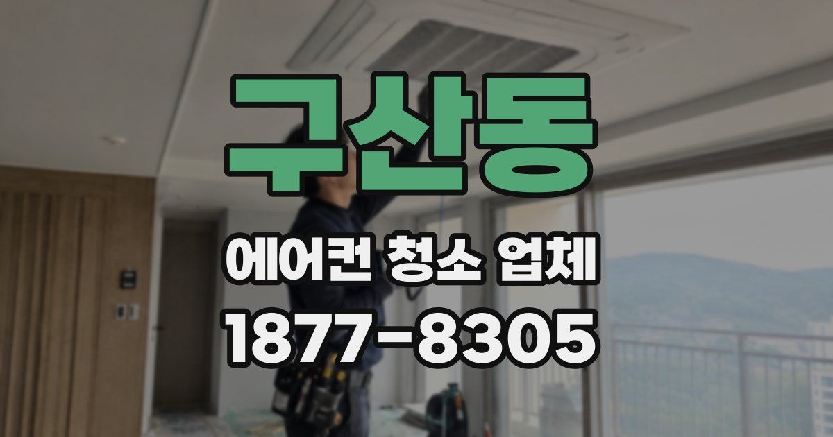 구산동 에어컨 청소 업체