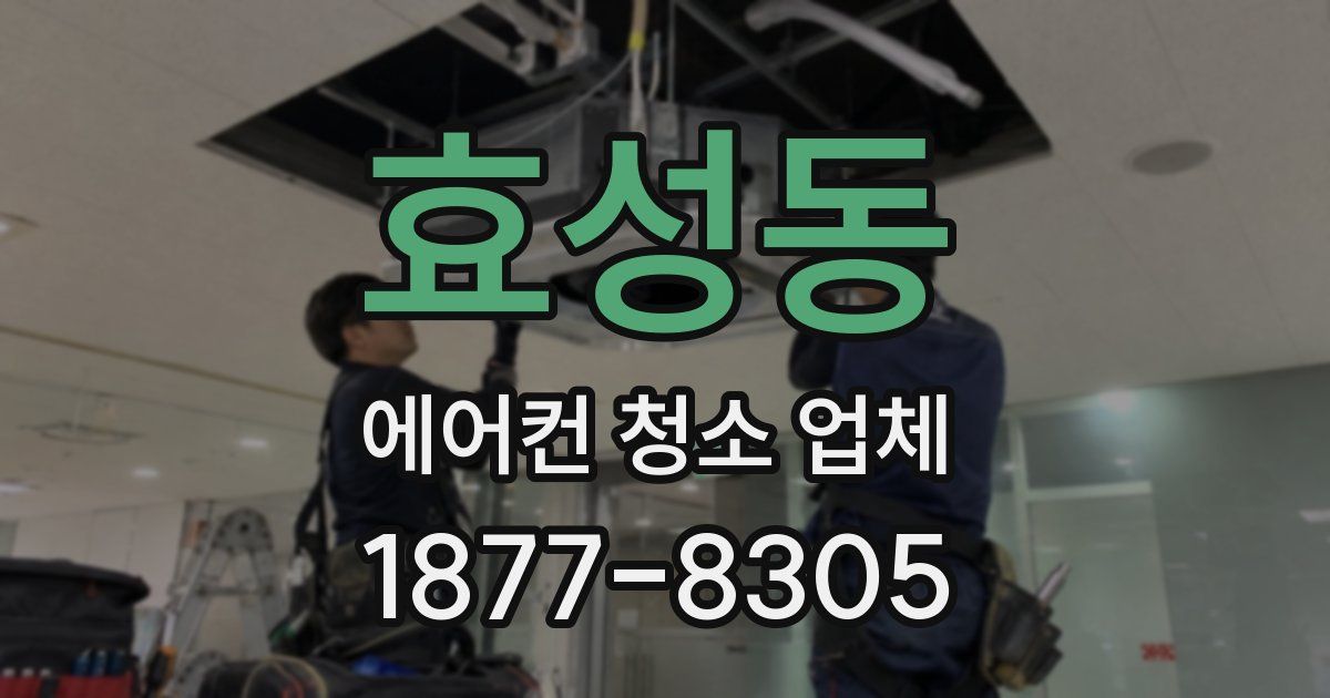 효성동 에어컨 청소 업체