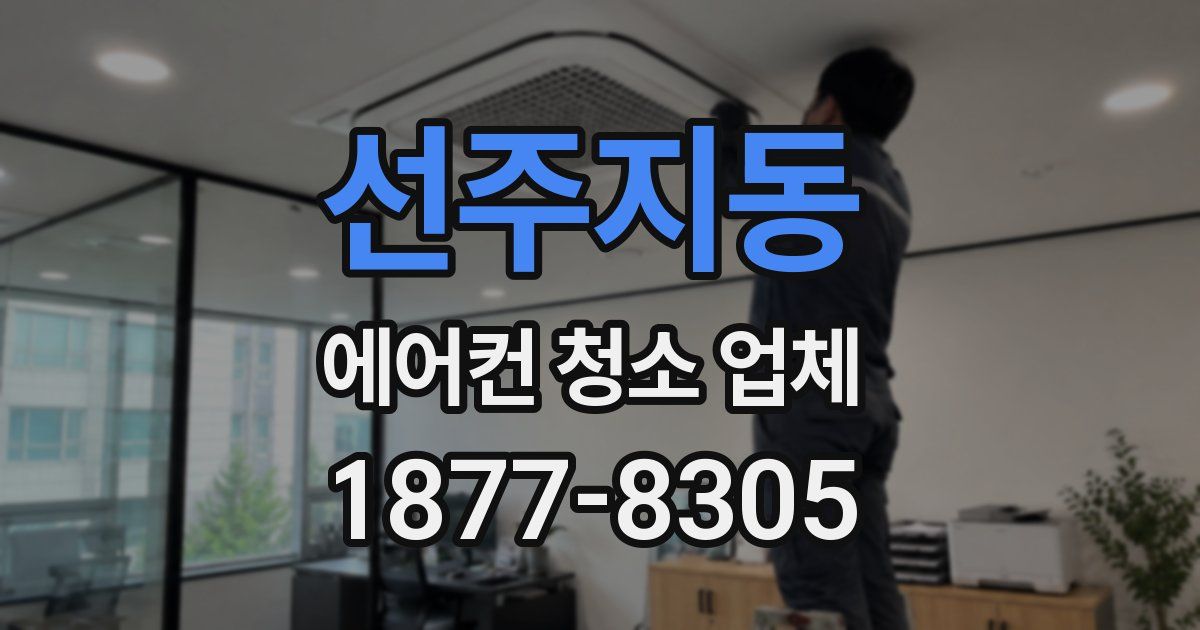 선주지동 에어컨 청소 업체
