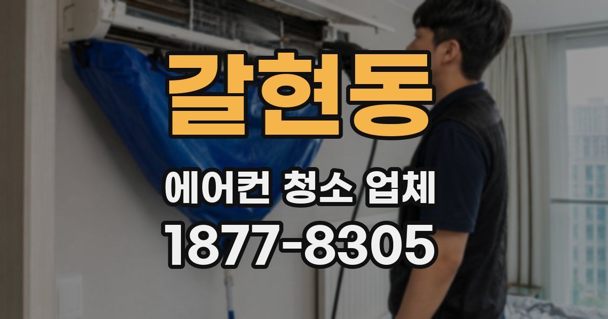 갈현동 에어컨 청소 업체