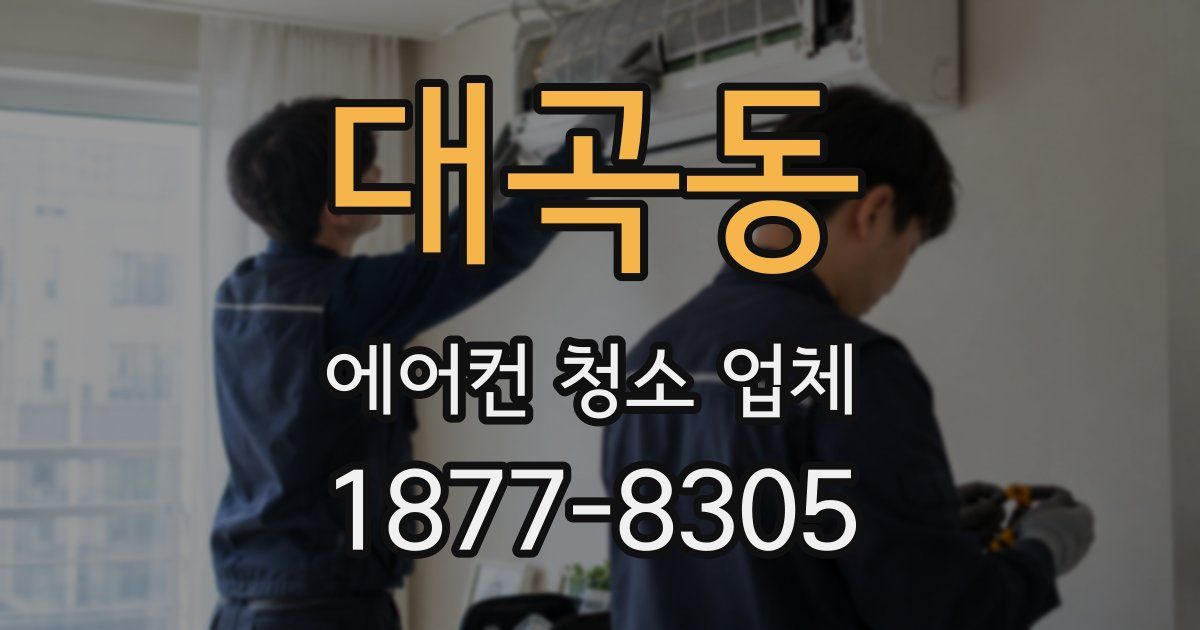 대곡동 에어컨 청소 업체
