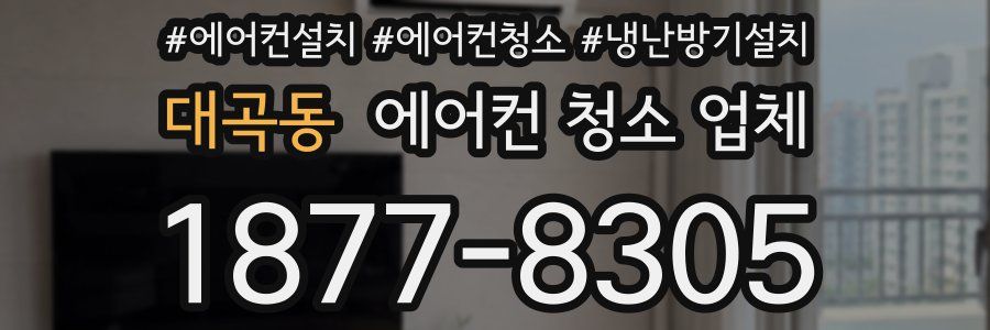 대곡동 에어컨 청소 업체