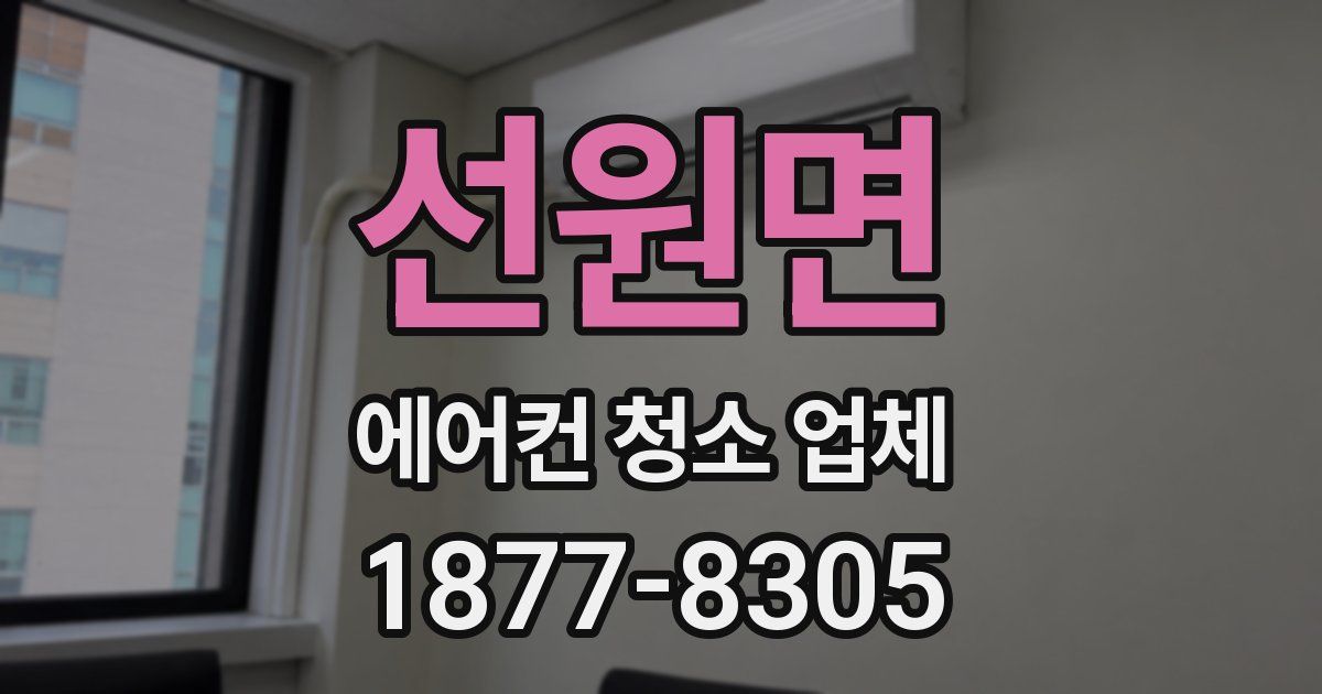 선원면 에어컨 청소 업체