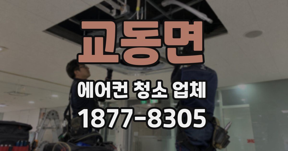 교동면 에어컨 청소 업체