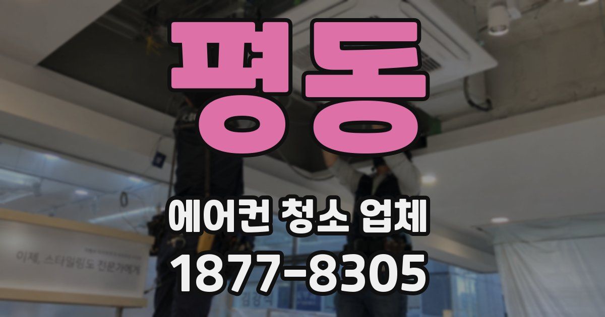 평동 에어컨 청소 업체