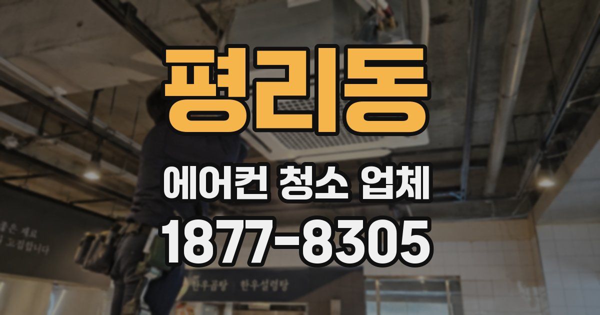 평리동 에어컨 청소 업체