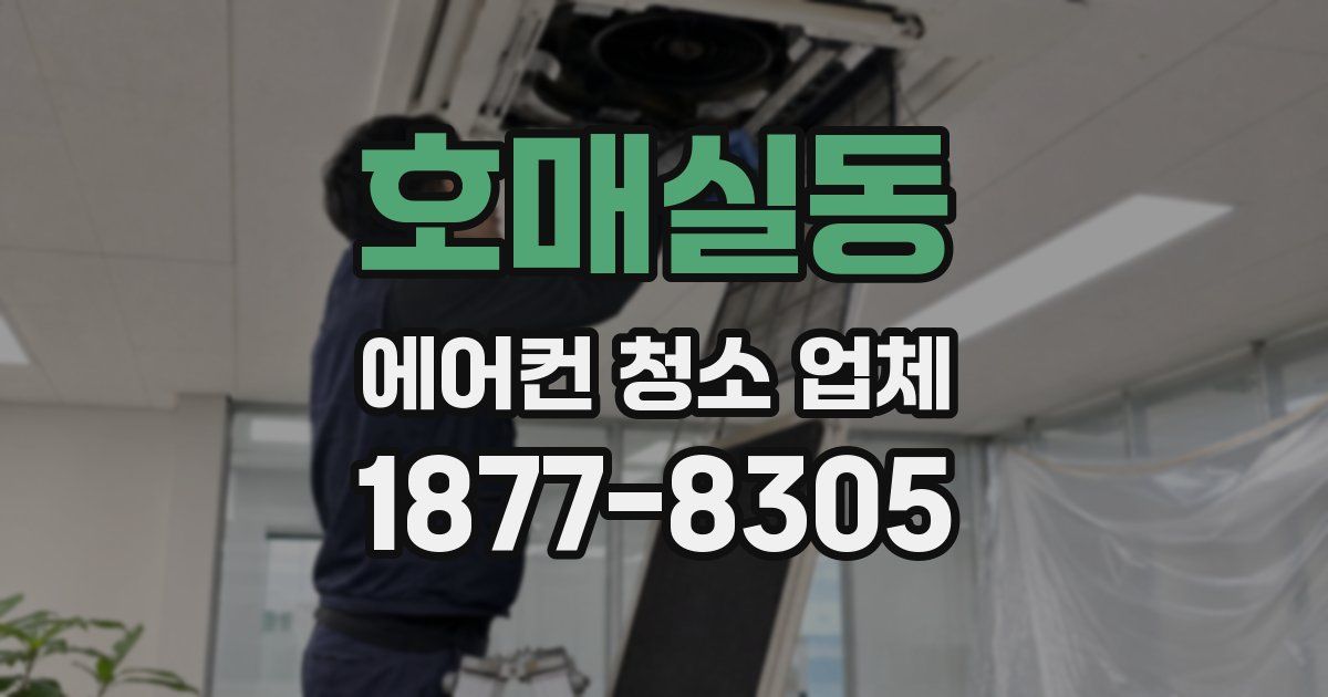 호매실동 에어컨 청소 업체