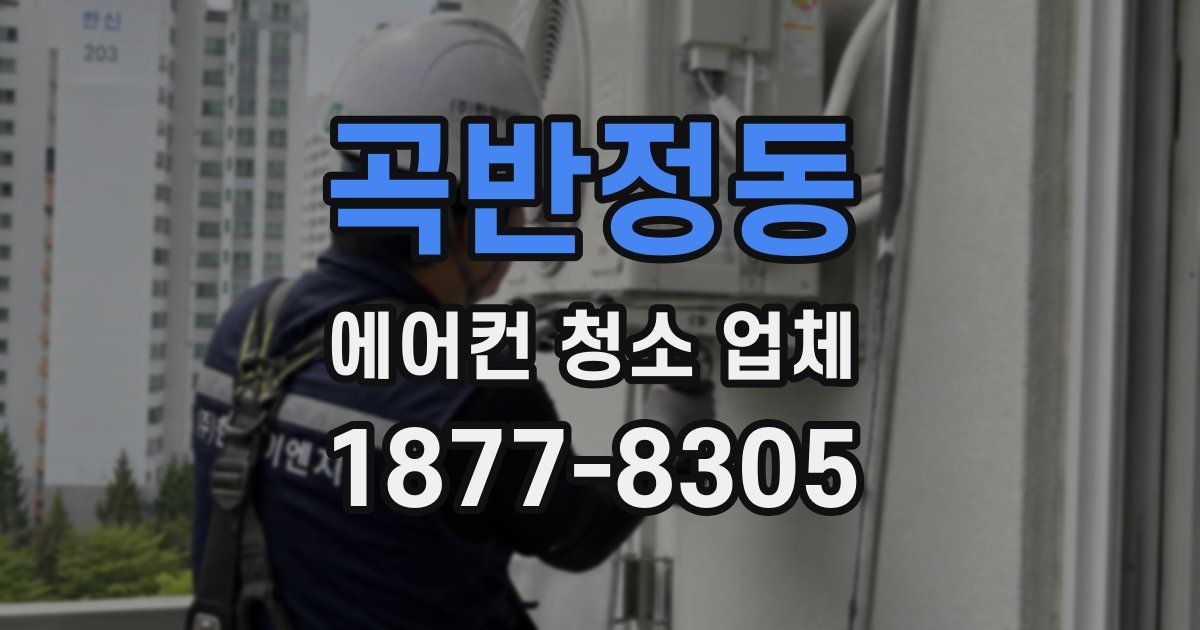 곡반정동 에어컨 청소 업체