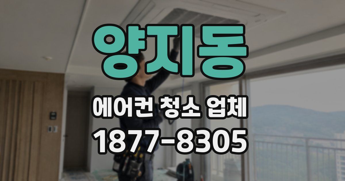 양지동 에어컨 청소 업체