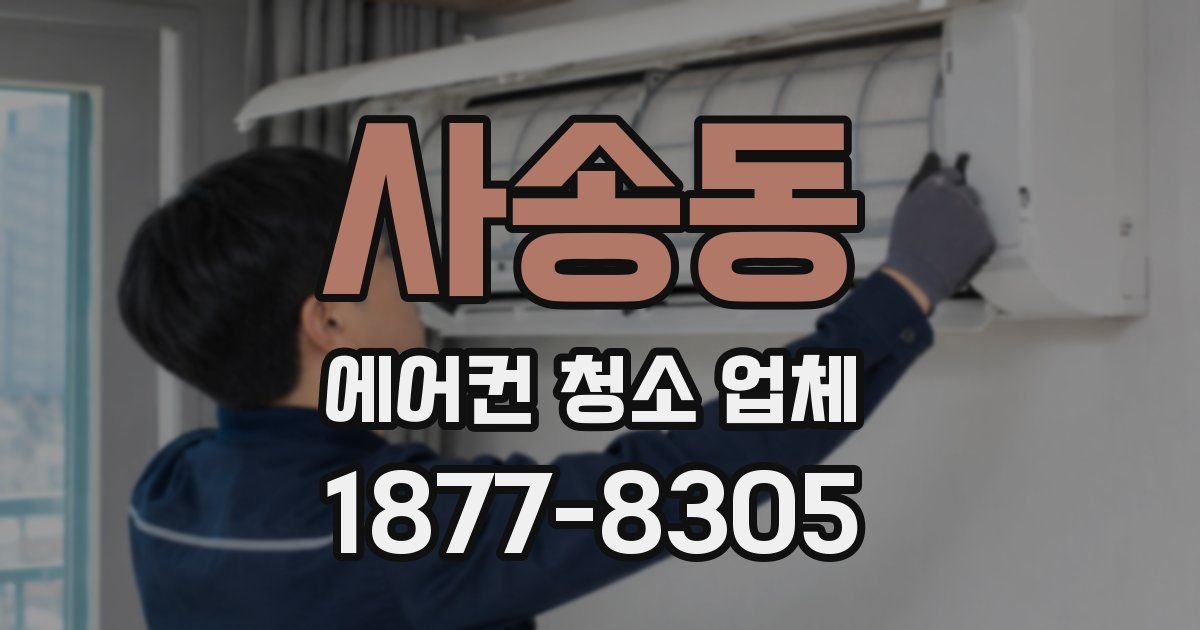사송동 에어컨 청소 업체