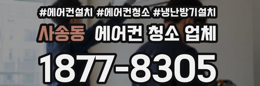 사송동 에어컨 청소 업체