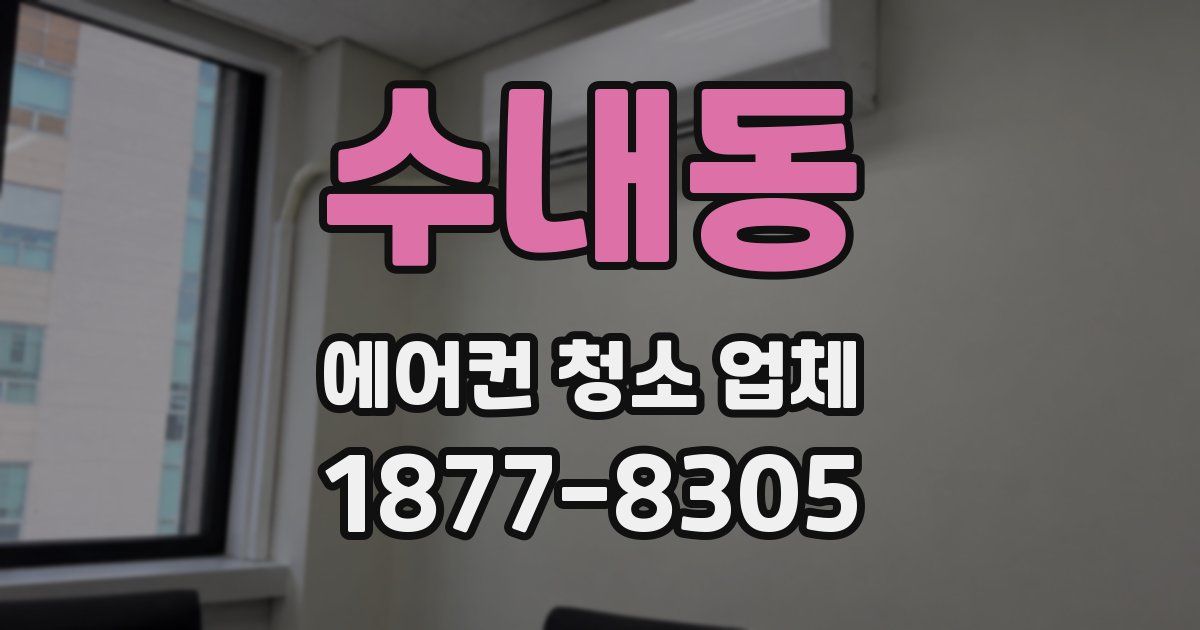 수내동 에어컨 청소 업체