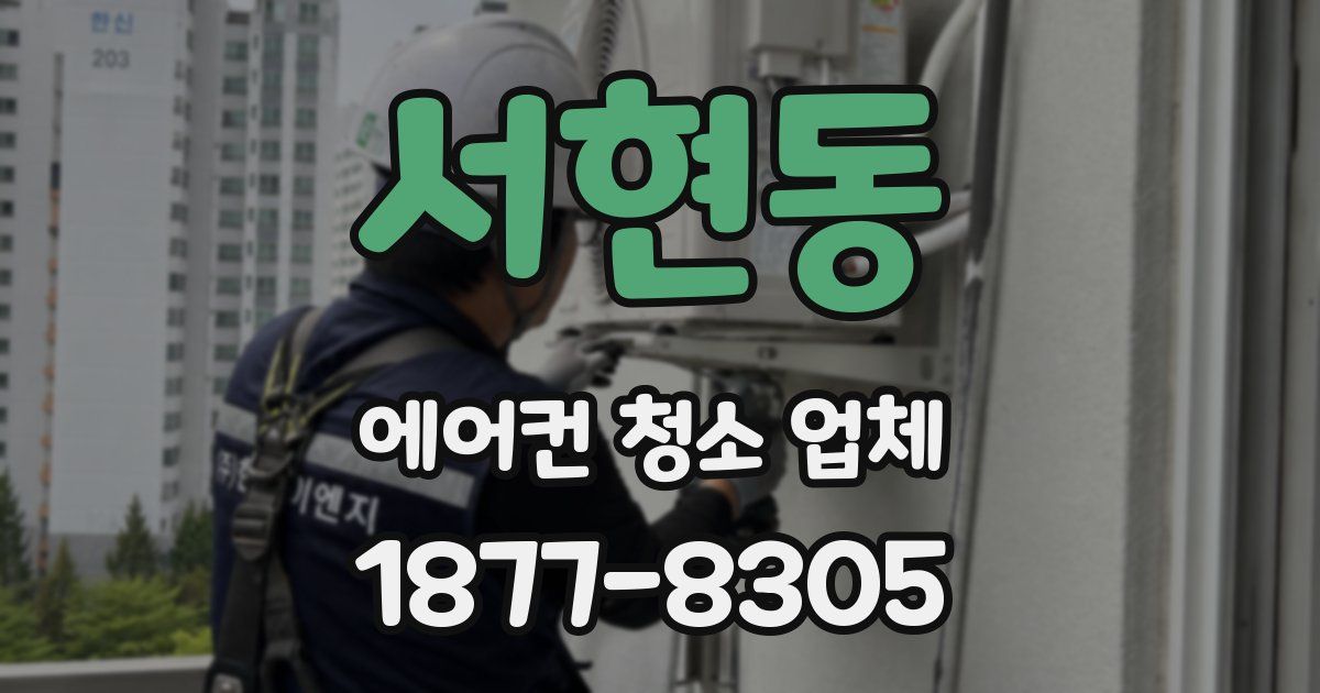 서현동 에어컨 청소 업체