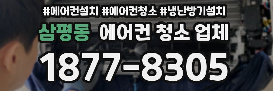 삼평동 에어컨 청소 업체
