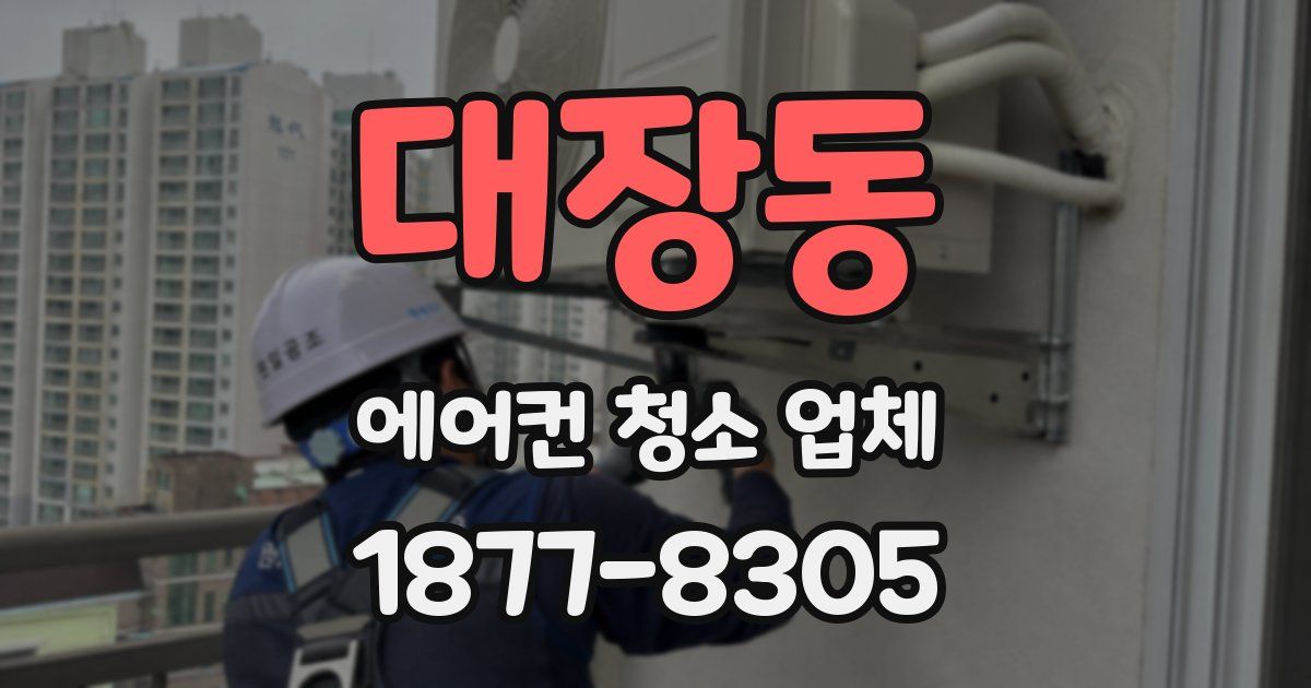 대장동 에어컨 청소 업체