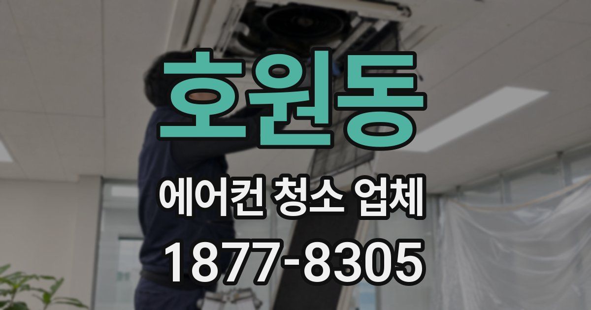 호원동 에어컨 청소 업체