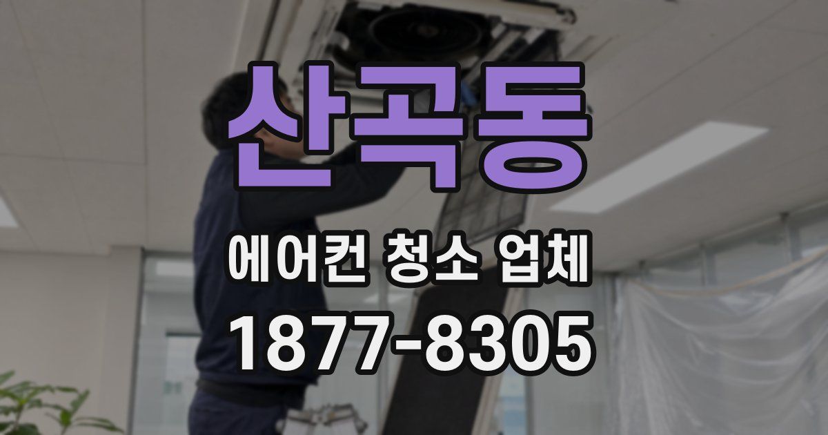 산곡동 에어컨 청소 업체