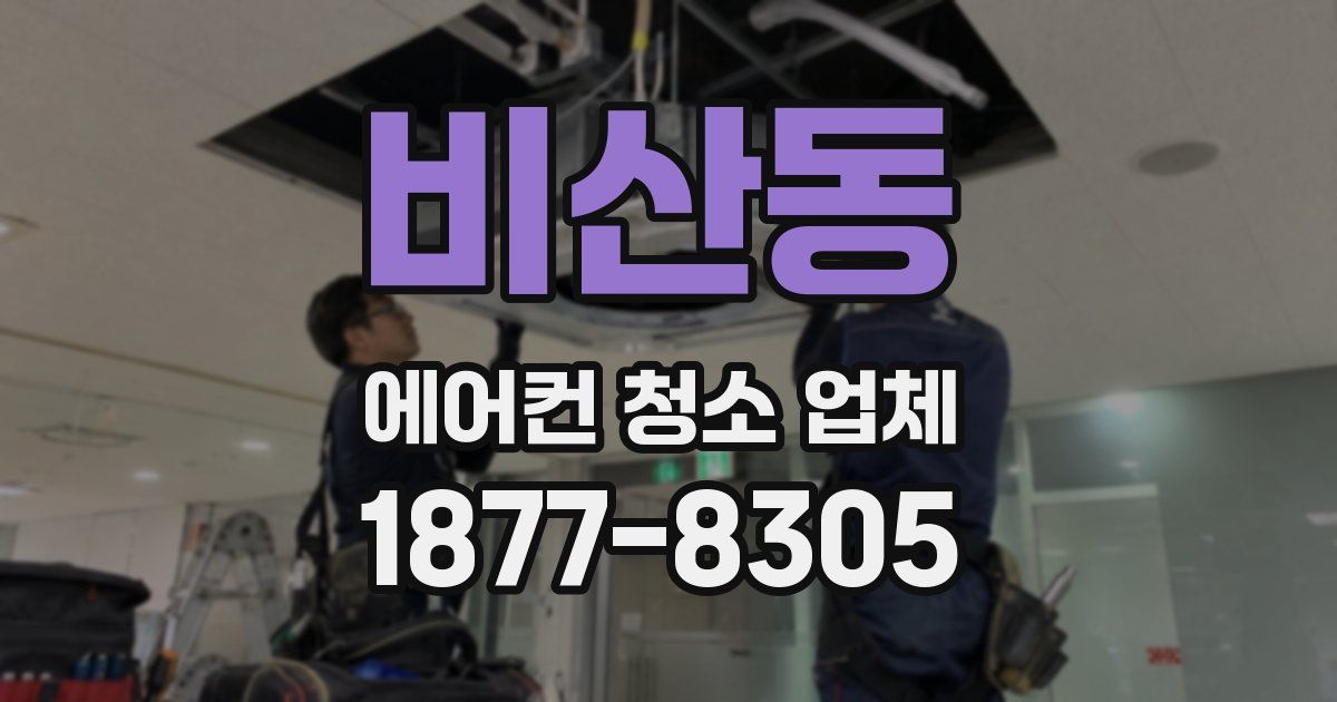비산동 에어컨 청소 업체