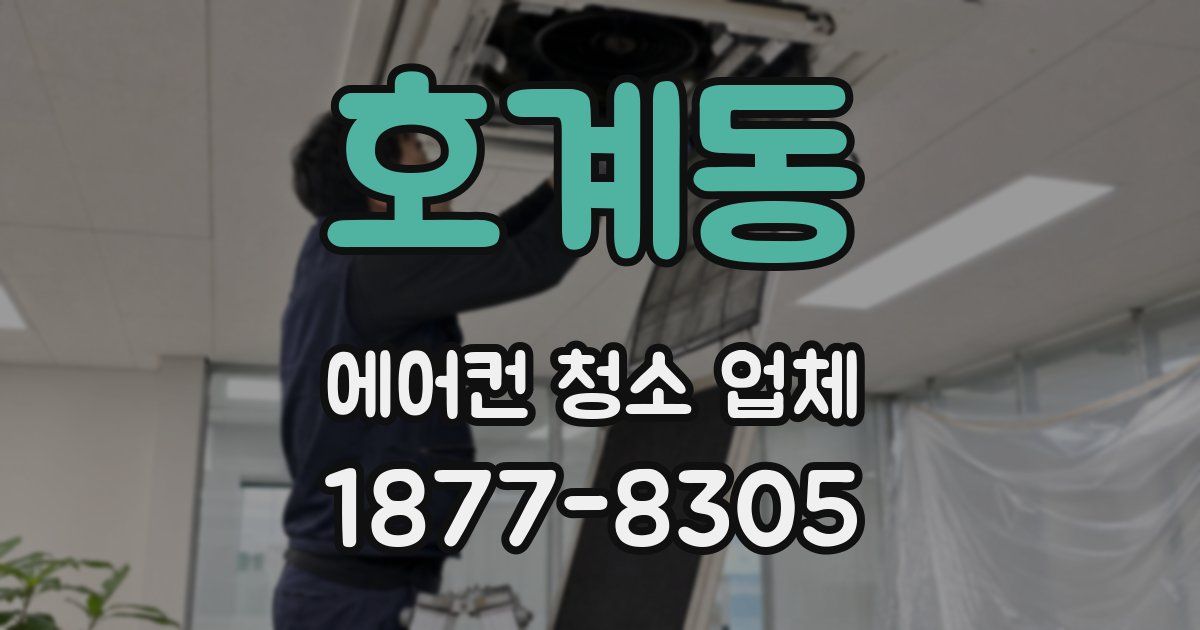 호계동 에어컨 청소 업체