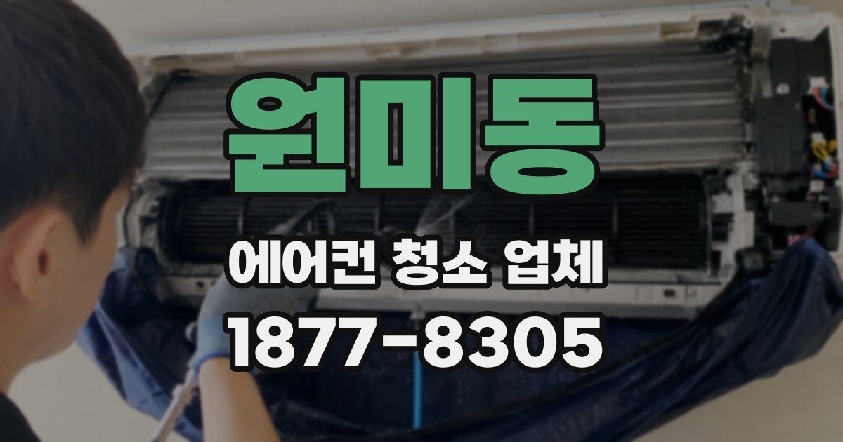 원미동 에어컨 청소 업체