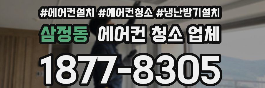 삼정동 에어컨 청소 업체