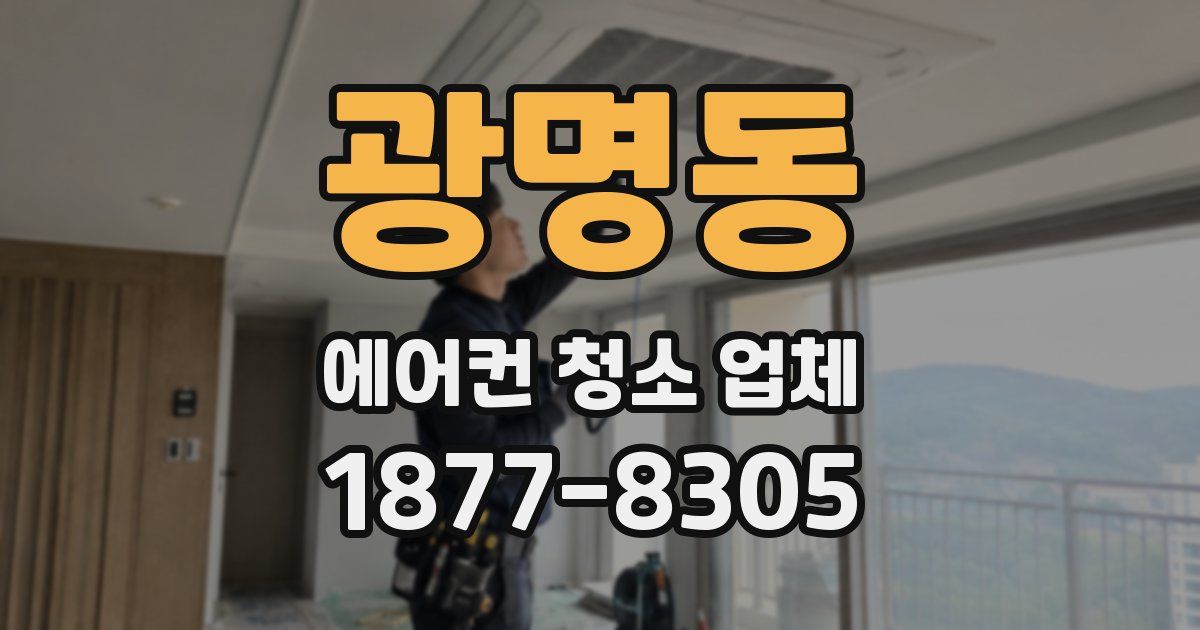 광명동 에어컨 청소 업체