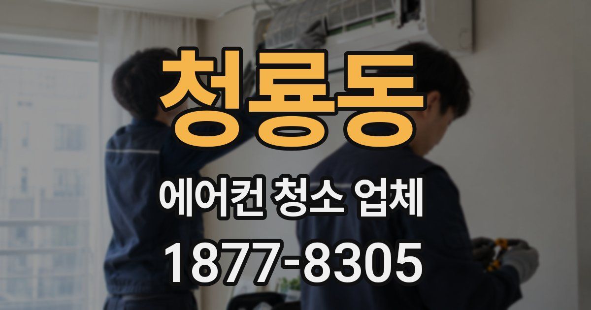 청룡동 에어컨 청소 업체