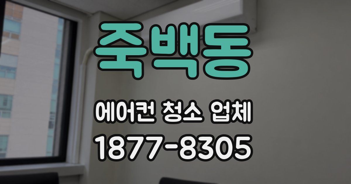 죽백동 에어컨 청소 업체