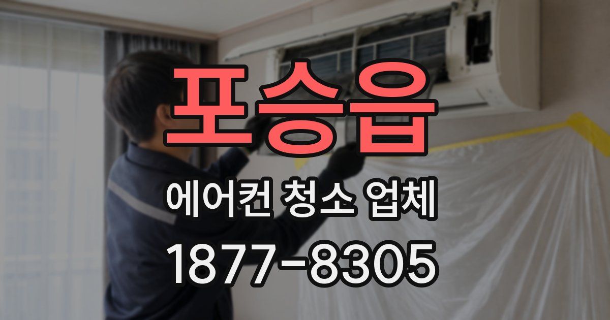 포승읍 에어컨 청소 업체