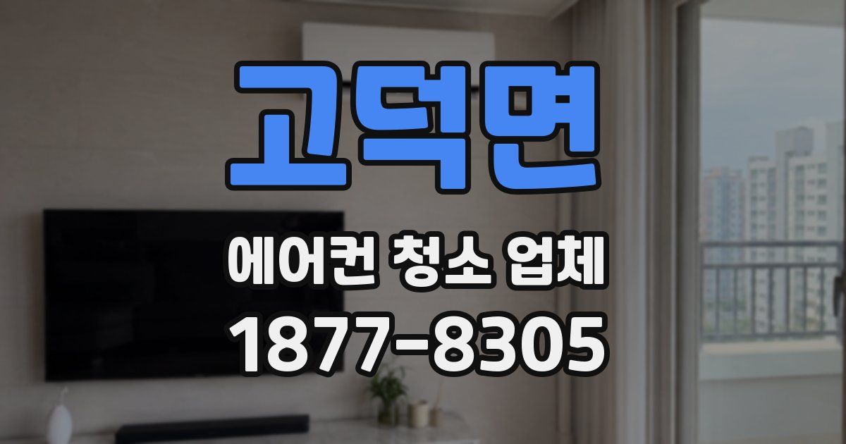 고덕면 에어컨 청소 업체