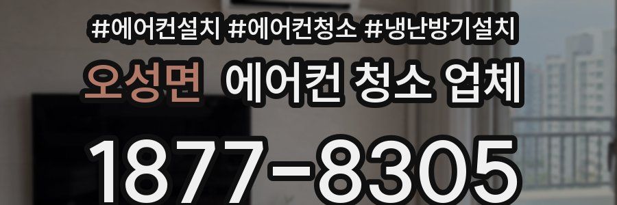 오성면 에어컨 청소 업체