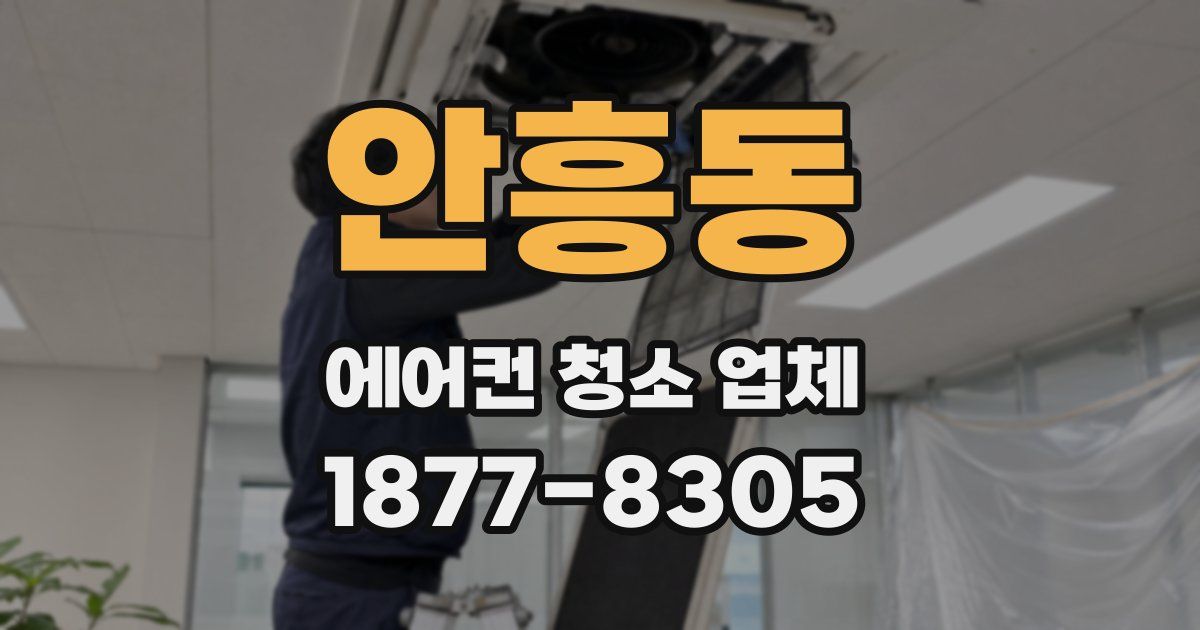 안흥동 에어컨 청소 업체