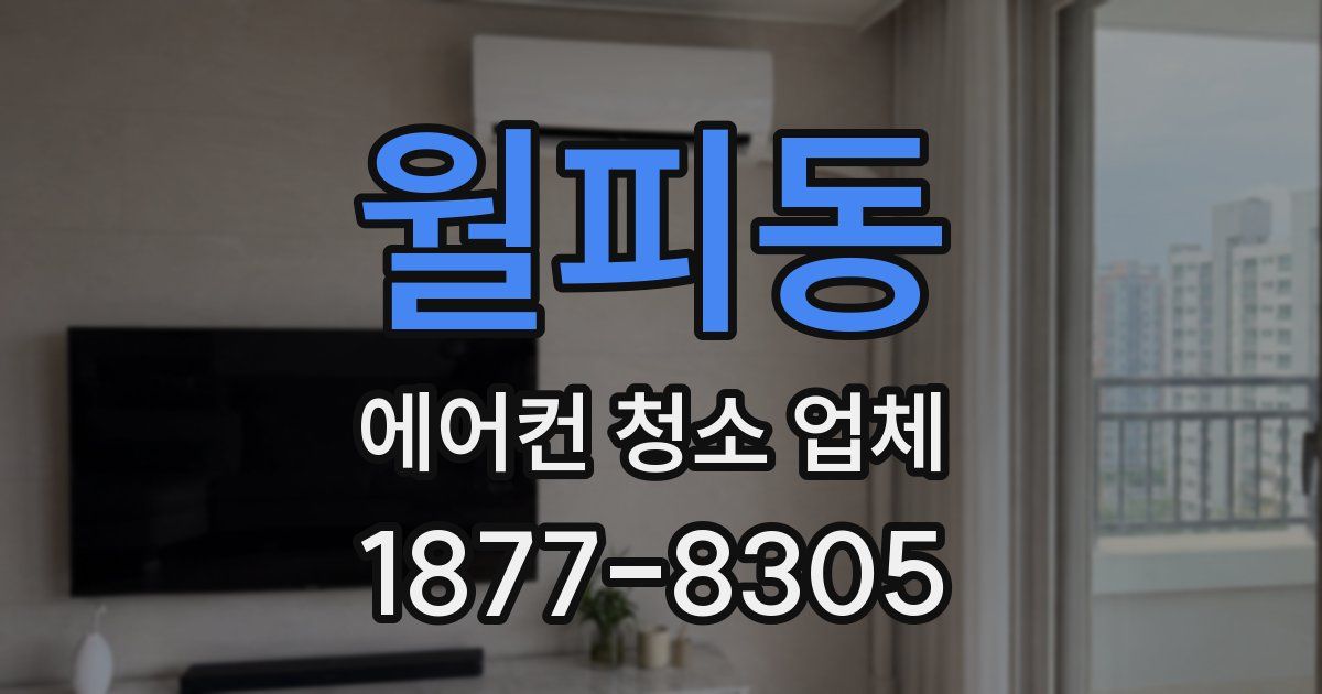 월피동 에어컨 청소 업체