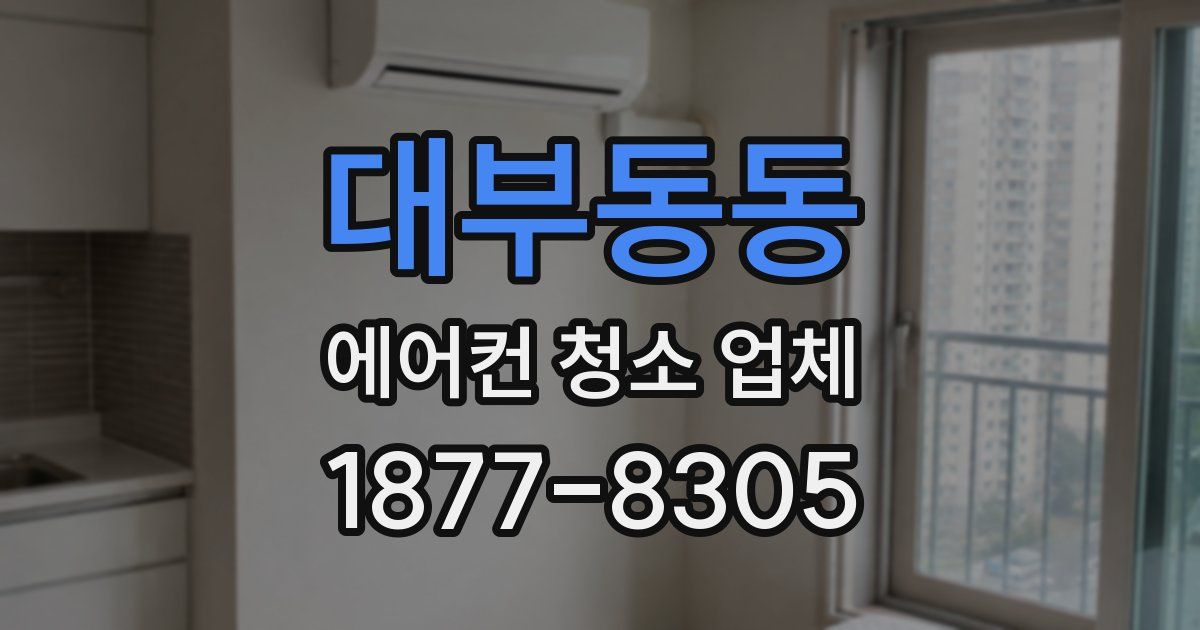 대부동동 에어컨 청소 업체