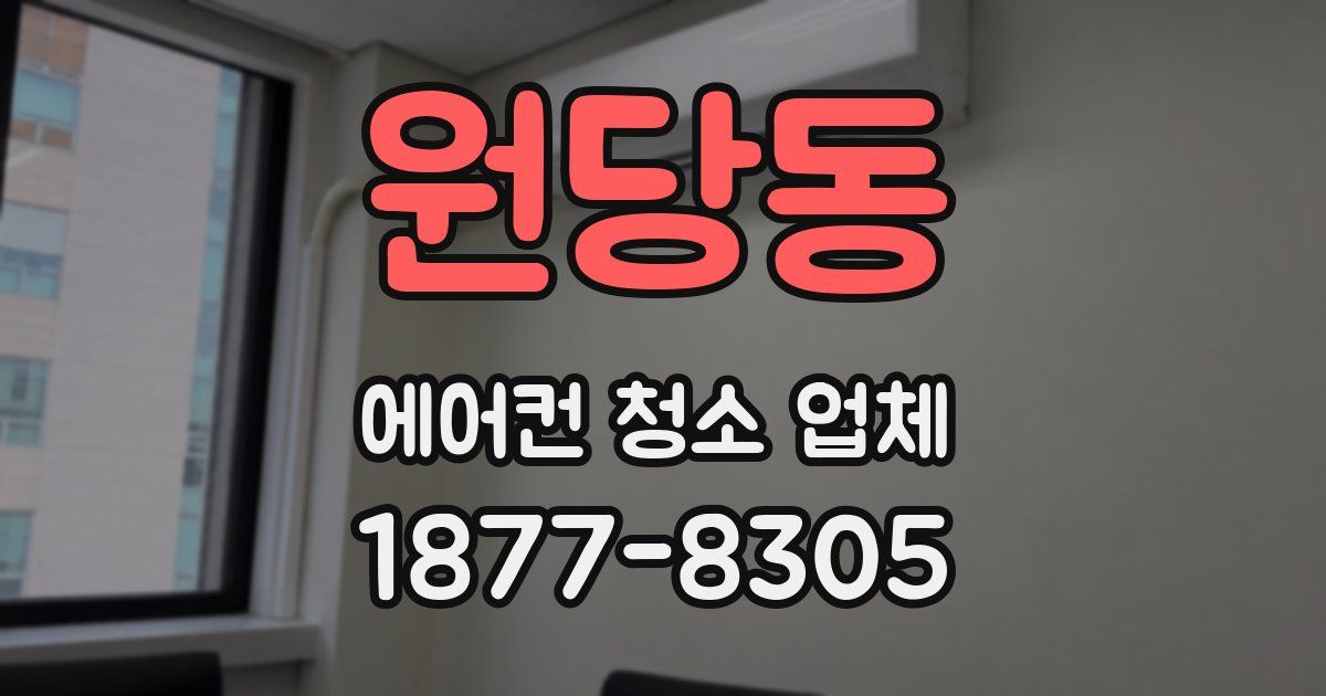 원당동 에어컨 청소 업체