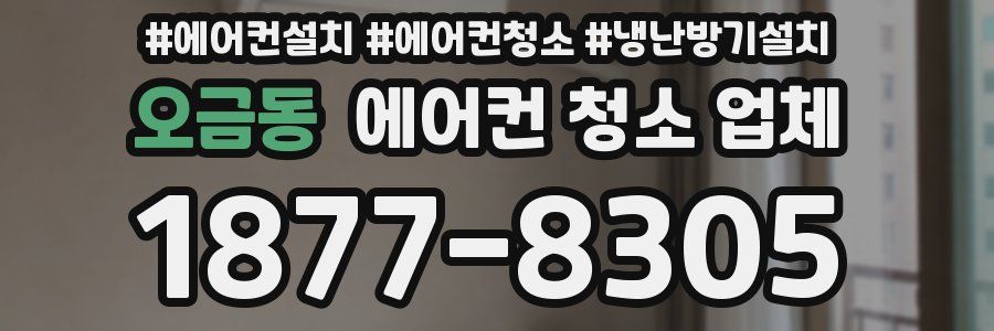 오금동 에어컨 청소 업체